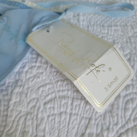 NWT Y2K Rare Rene Rofe Aqua Mesh Micro Thong Cottage country SM - Picture 11 of 11